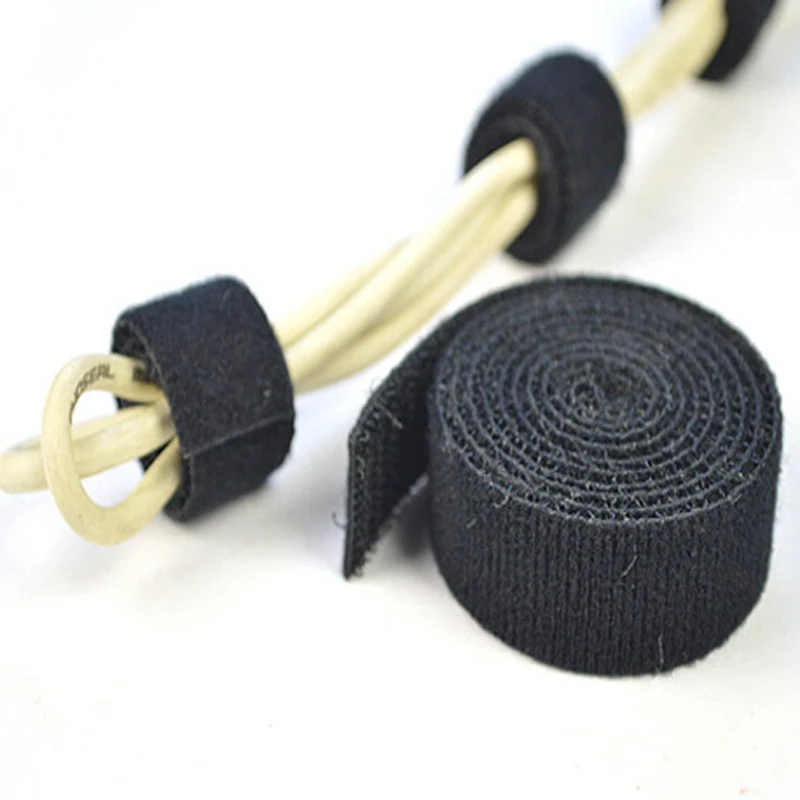 
25m Black And White Stock Magic Tape For Shoes 100%Nylon Hook And Loop 