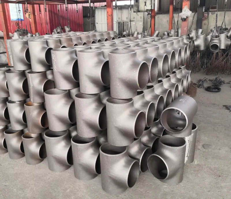 ASME B16.9 Weld Ends SCH40 SCH80 SCH120 Carbon Steel A234 WPB Black Pipe Fittings Tee