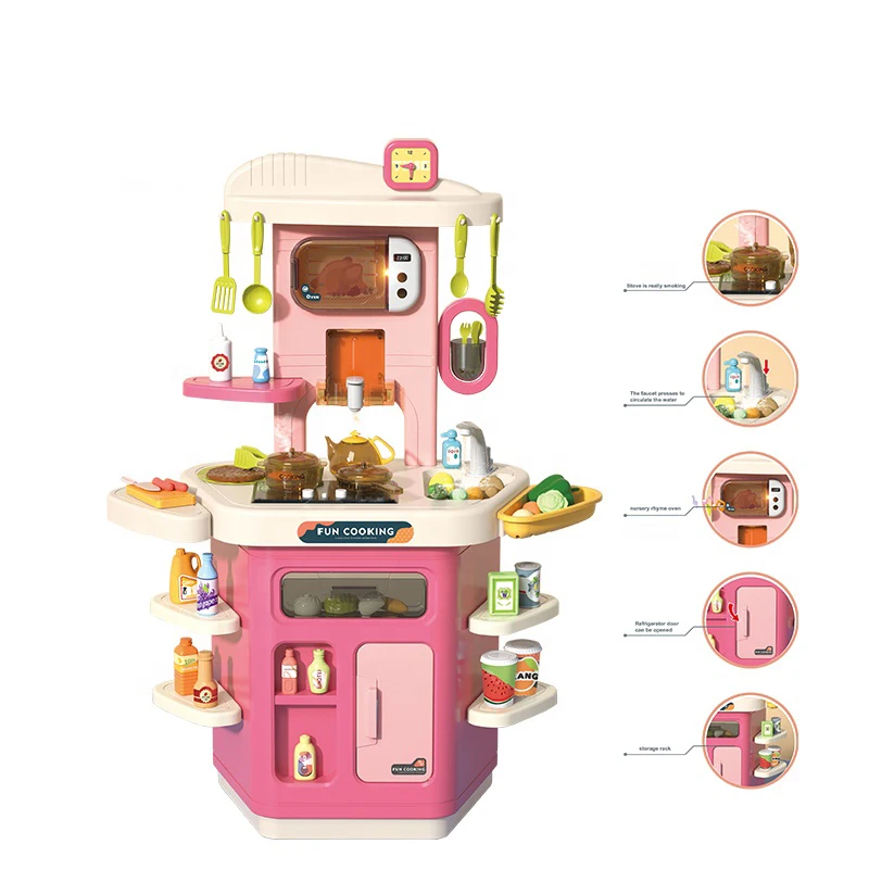 Hot Sale Kitchen Tools Toy Pretend Play Food Sets Kids Happy Cooking Toys For Girls