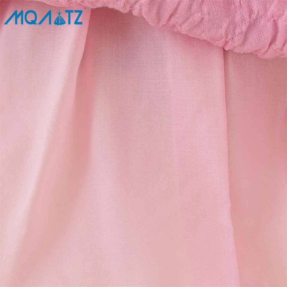 MQATZ лидер продаж летнее платье из тюля для детей формальная праздничная одежда с цветочным узором От 4 до 8 лет девочек