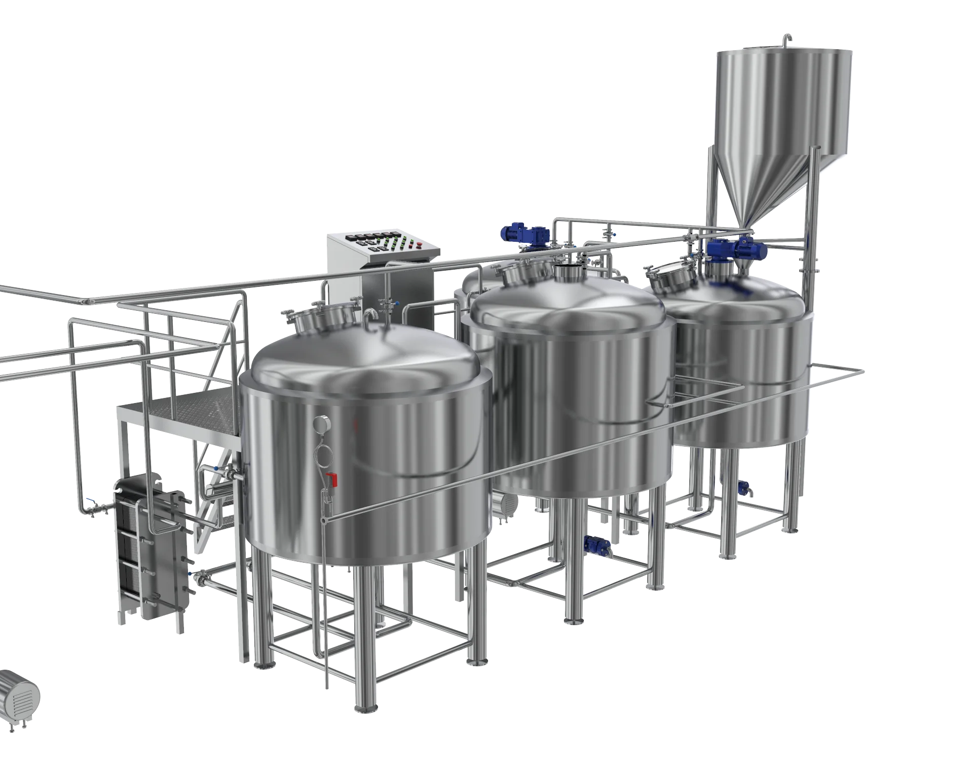 Micro beer brewery craft beer equipment beer with fermenter and refrigerator for sale