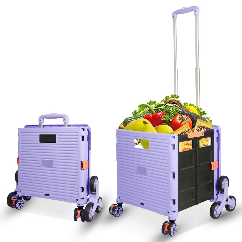 OEM ODM Multi-color Adjustable aluminum alloy pull rod Stair Climber Black for supermarket shopping