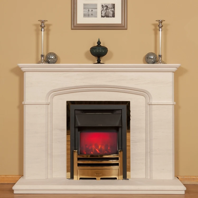 Factory Supplier Sandstone Fireplace Surrounds Mantel Simple American Office Decoration Fireplace Frame