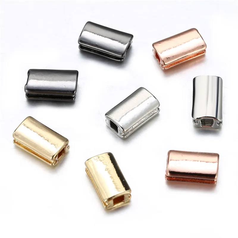 Square Bracelet Accessories Alloy Electroplating Four Dispersion Beads Accessories DIY Jewelry Pendant Manufacturers Wholesale