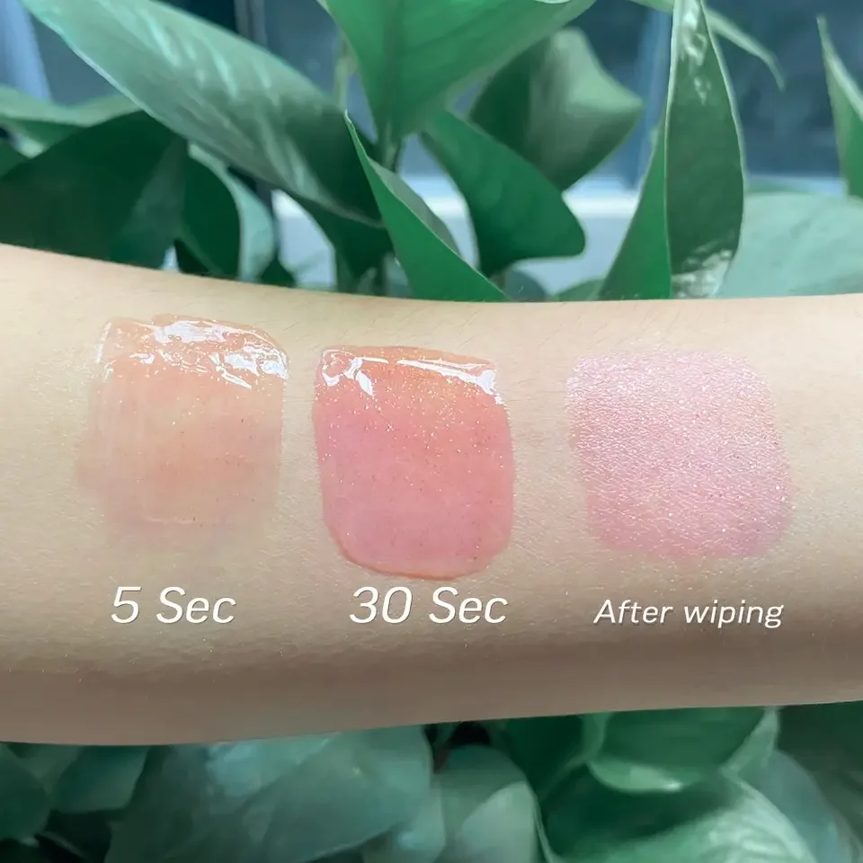 Vegan Strawberry Watermelon Fruit Plumping Lip Oil Private Label Custom Logo Lip Gloss Flavoring Oil Color Changing Lip Oil