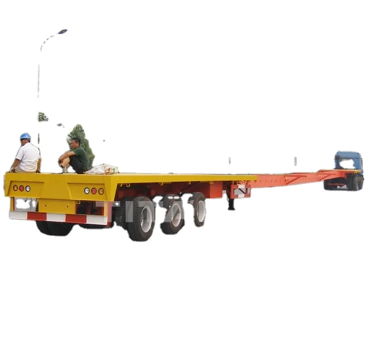 cheap price China second-hand new semi trailer heavy-duty 20ft 40ft freight trailer