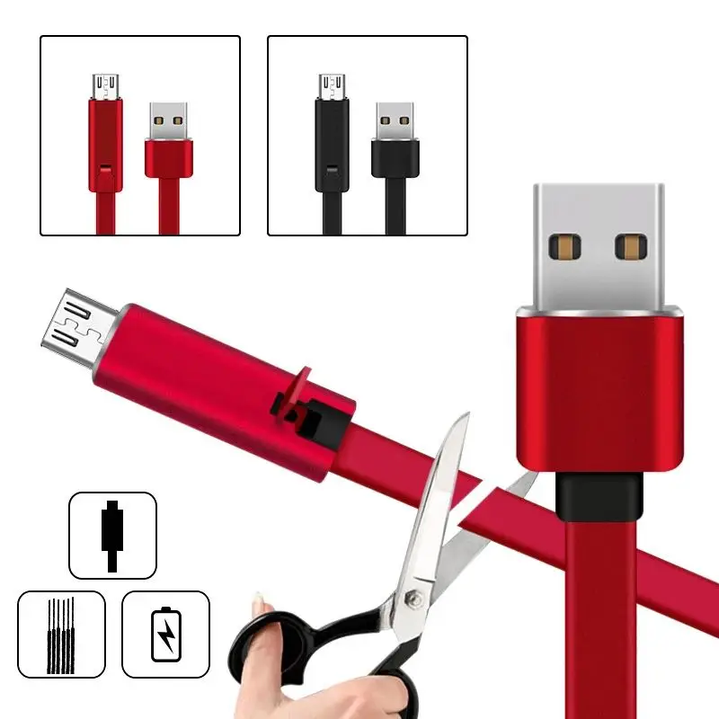 Высококачественный Горячая Распродажа Повтор 1 5 м Тип c режущий ремонтный USB-кабель для IOS кабель зарядки и передачи данных IPhone