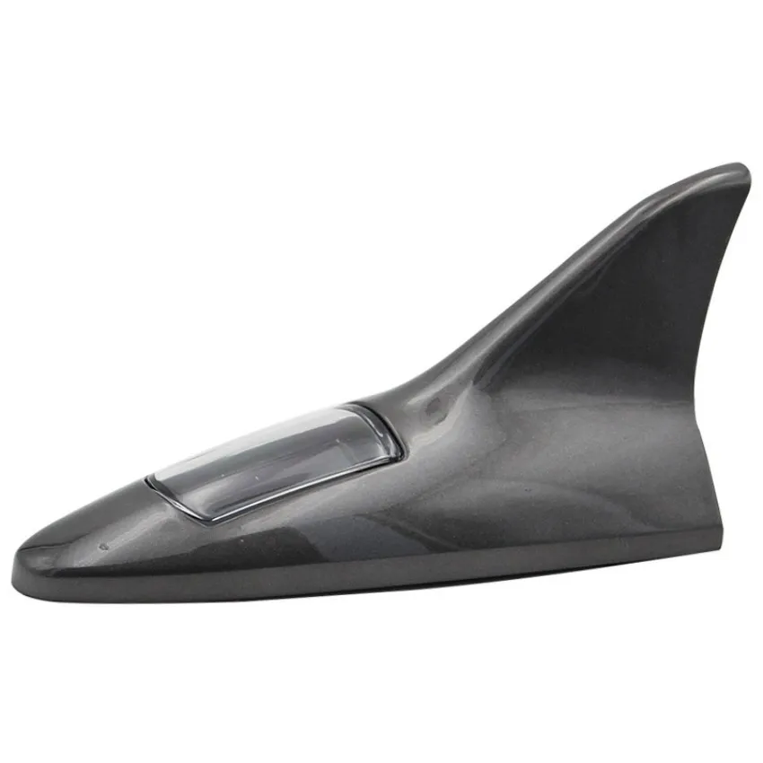 Universal 8 LED Light Car Styling Radio Aerials Shark Fin Antenna Radio FM Signal Design Aerials