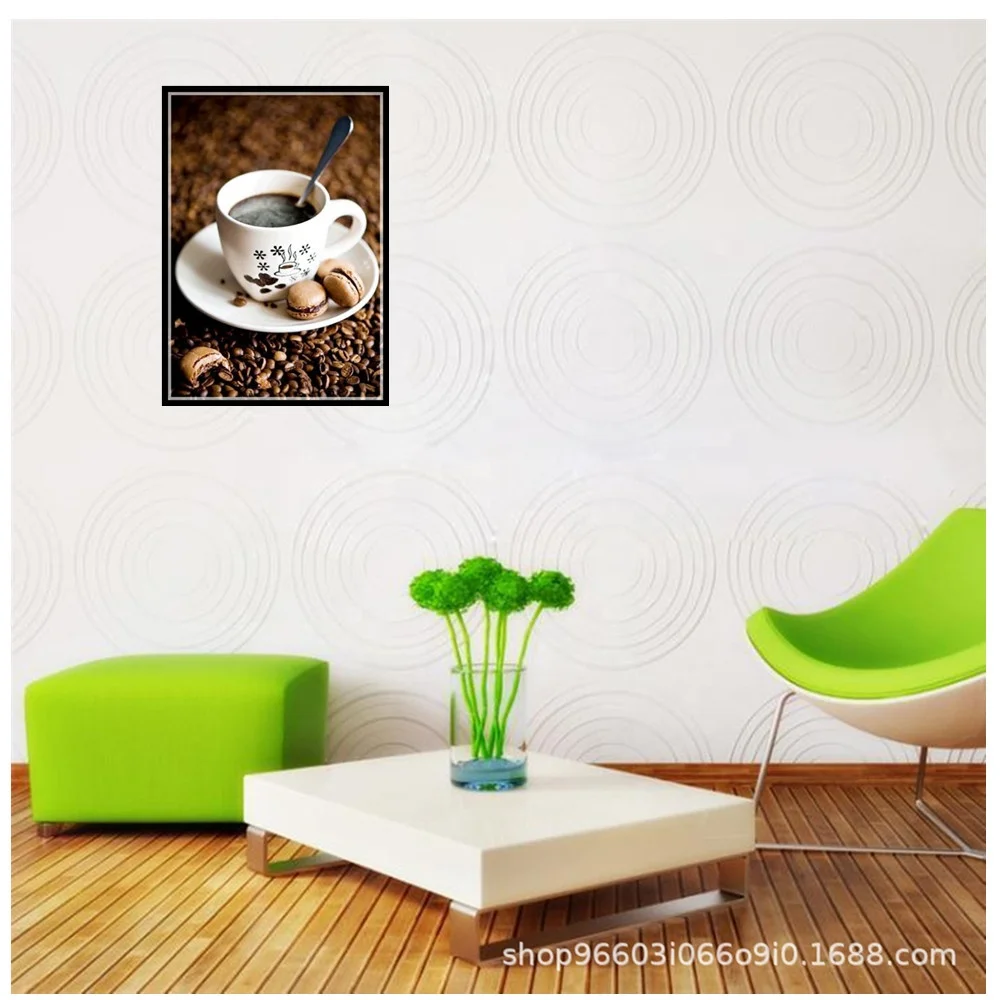 
5D 40*30cm Diamond drawing Wall decoration Coffee diamond painting for house diamond painting full drill 
