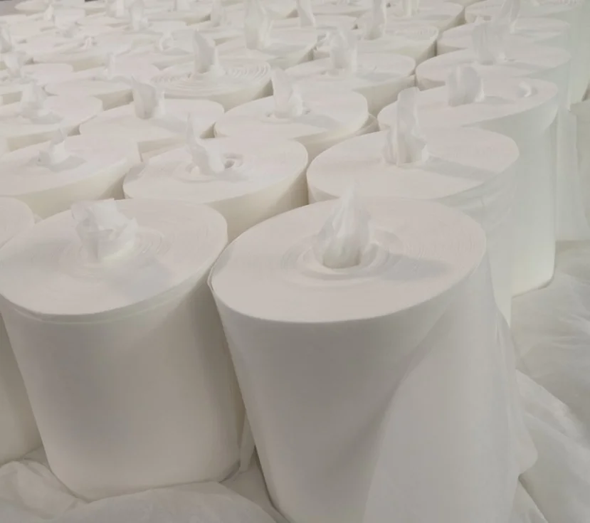 Wholesale low price Disposable spunlace dry wipes with canister for wet wipes