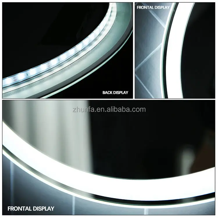 wholesale hotel round bath mirror bathroom smart mirror with led light