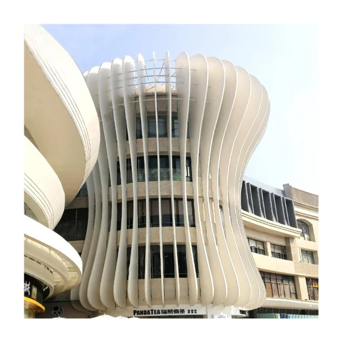 Oem Factory Aluminium Wave Profil Aluminium Profiles Extrusion  Aluminum Tube Profile For Ceiling Wall Decoration Material