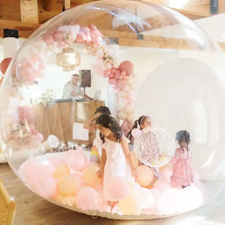 Hot Sale Outdoor Giant Transparent Inflatable Crystal Dome Party Balloon House Bubble House for Kid