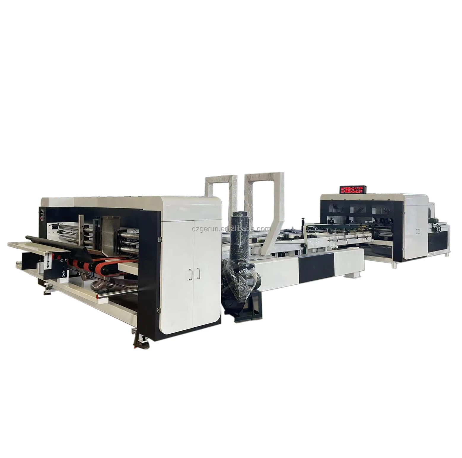 Best Sellers Efficient Automatic Carton Box Folder Gluer Machine Used In Production Line