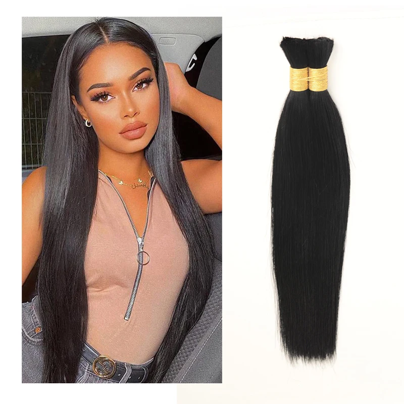 Europe and the United States Sell Women Natural Black Long Straight Hair Extensions Virgin Hair Natural Color for Daily Life