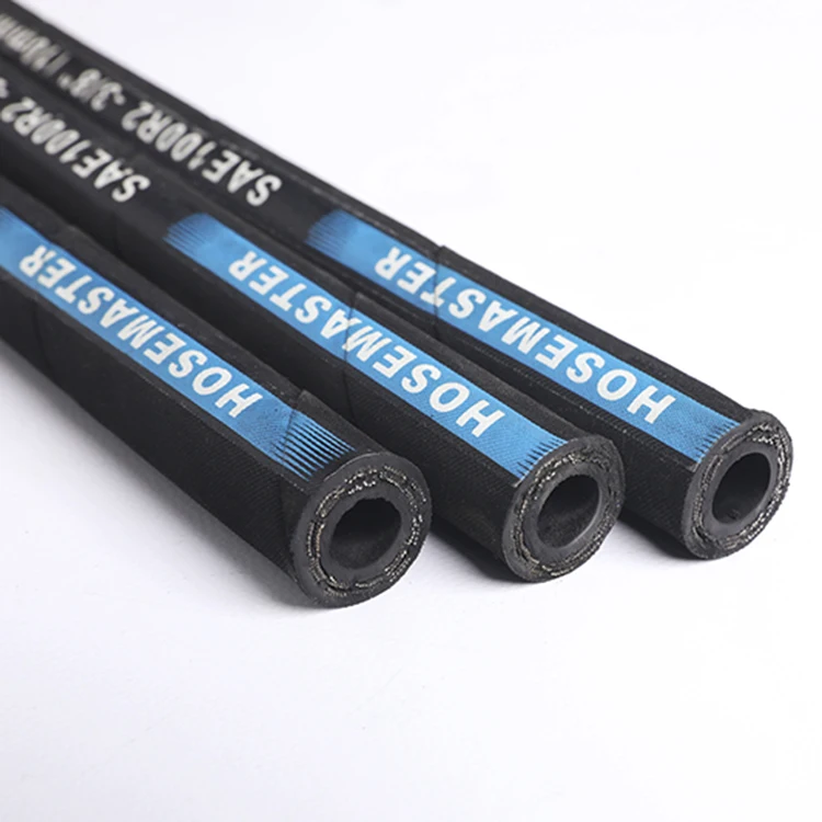 Steel Wire Rubber Covered Hydraulic Hose High Pressure