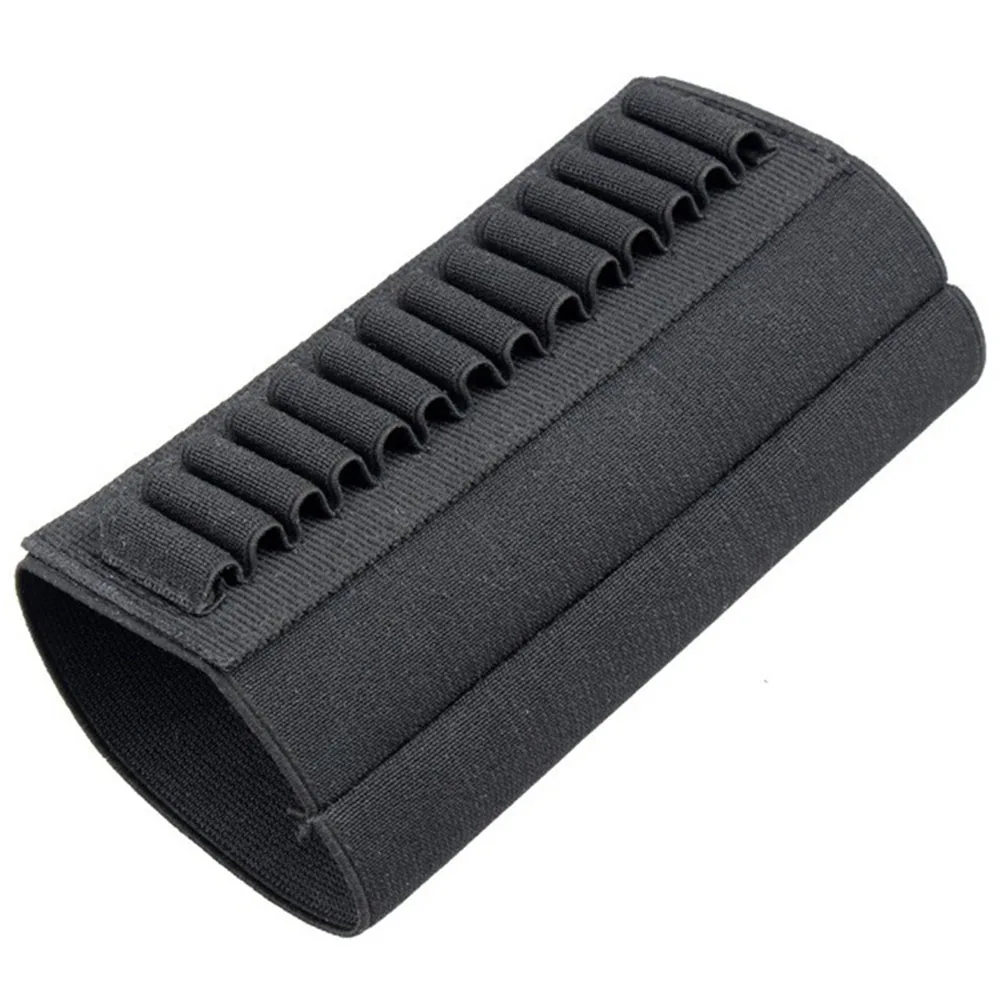 Customized 14 Rounds Bullet Holder Butt stock Ammo Pouch Shell Holder for Outdoor Hunting