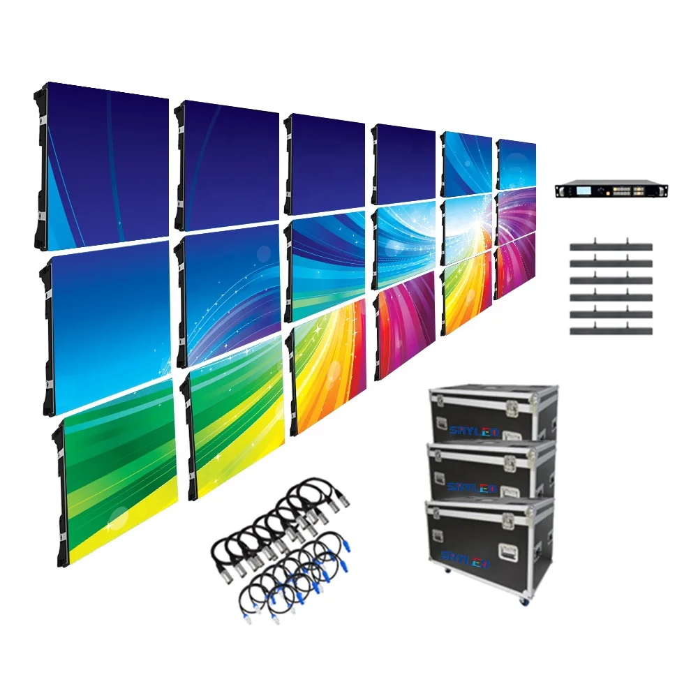 Turnkey LED Video Wall Package Solution Stage Background P2.6 500x500 500x1000 Indoor Outdoor Rental LED Display