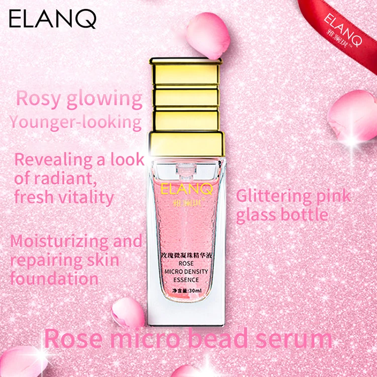 
OEM manufacturer botanical Rose Micro Bead Moisturizing Face Serum Whitening Brighten skin Freckles Repair Skin Facial Serum 