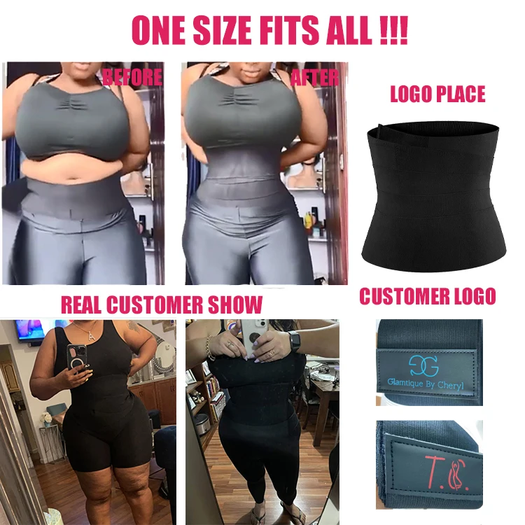 Women Snatch Me Up Wrap Bandage Adjust Snatch Waist Trimmer Tummy Sweat Wraps Belt Belly Body Shaper Compression Wrap