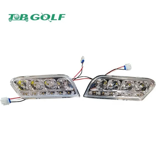 Golf Cart LED Light Kits Headlight with Turn Signals Switch Horn Club Car Lights