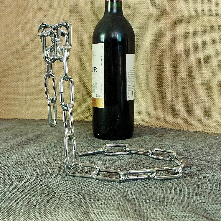 Magic Chain Wine Rack Floating Wine Bottle Holder Glass Holder Wine Stand Rack