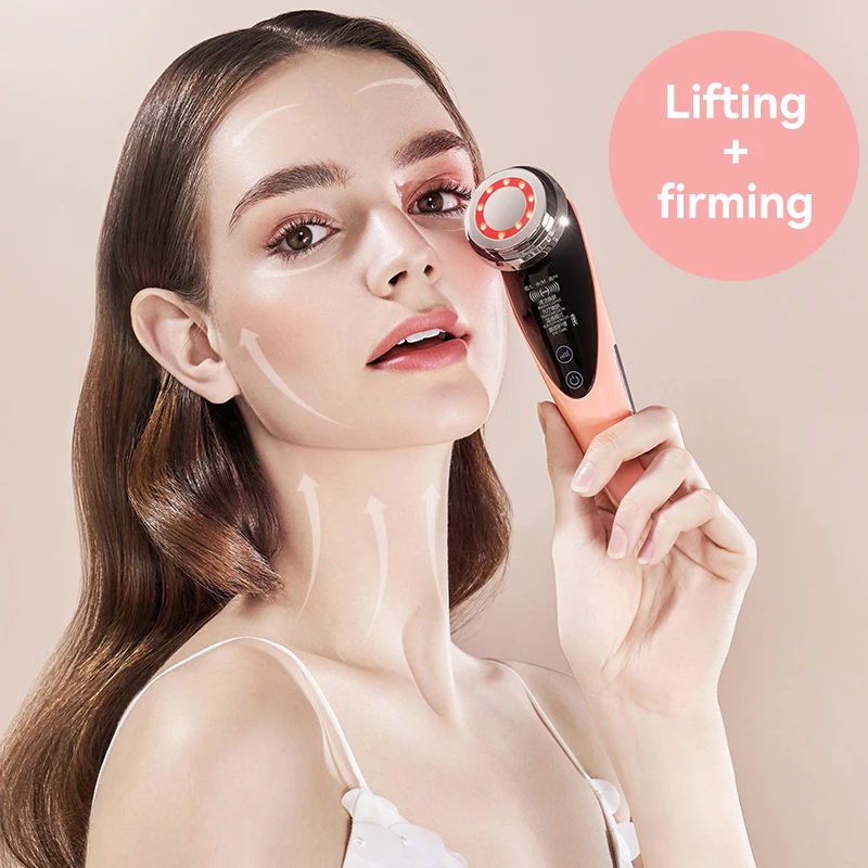 Face Lift Skin Tightening Machine Home Use Portable Remove Wrinkles Beauty Instrument Ion Cleansing Beauty Device