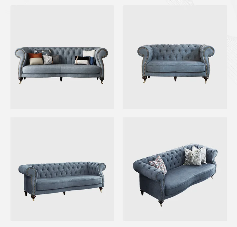 italy Modern furniture top fabric chesterfield sofa