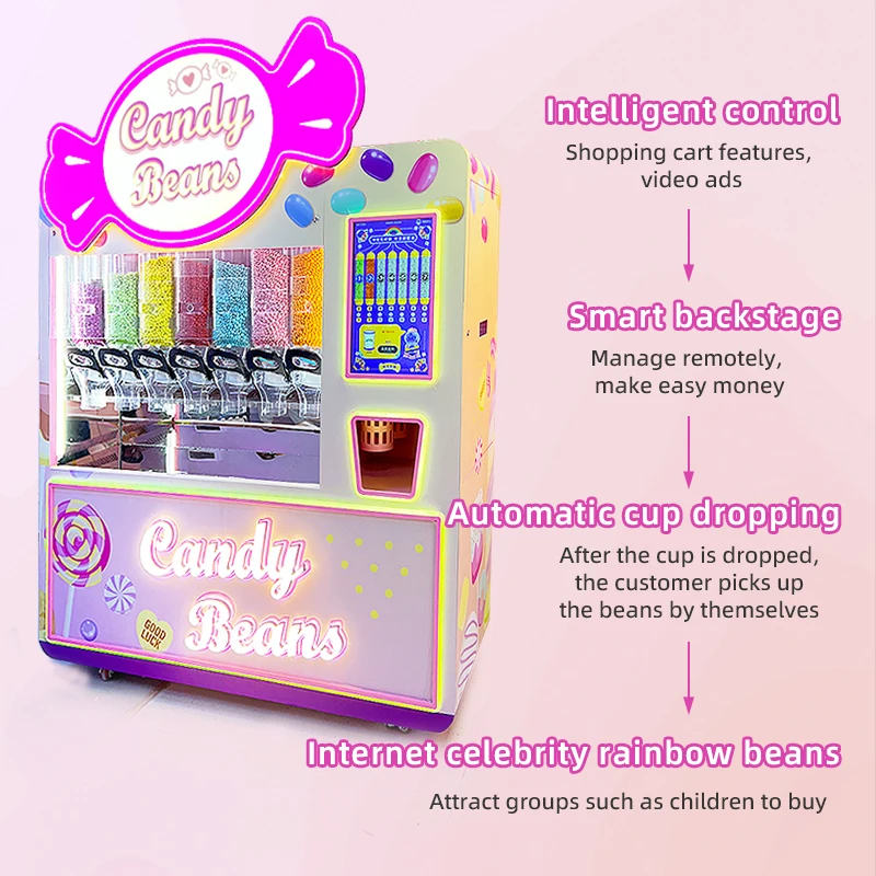 Fundord snack food candy vending machines for sales gumball sugar candy chocolate bean