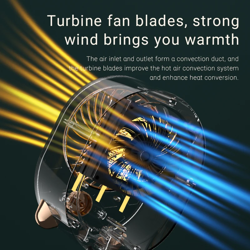 Light luxury simple style desktop heater home office ceramic PTC multi-speed adjustable heater 220V heater