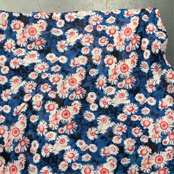 Inventory Clearance Cheap price 90 Rayon 10 wool cloth manufacturer floral printed woven fabric