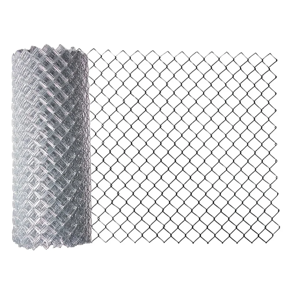 chain link fence roll mesh 1.5 inch chain link fence 50m roll pvc coated wire 10 ft chain link fence For Sale