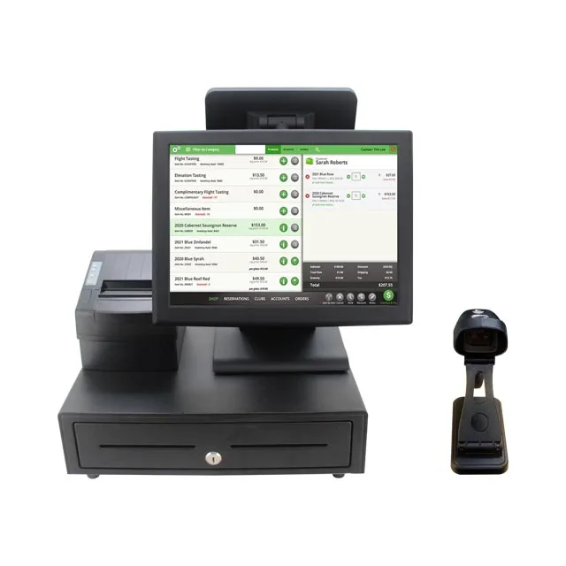 MICROPOS 15 inch dual screen pos hardware all-in-one pos terminal pos system machine