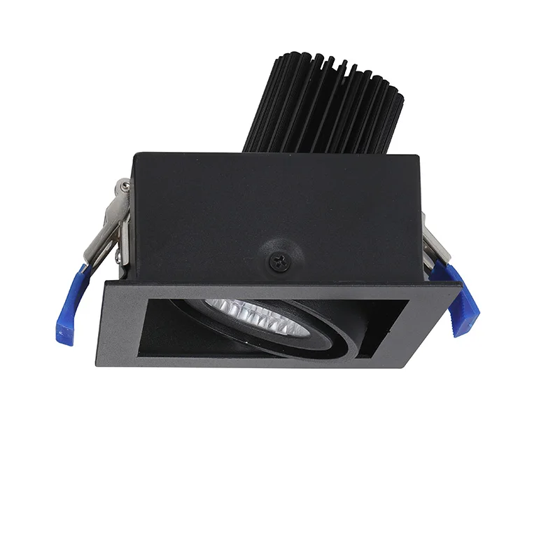 Jewelry Stores 30W Adjustable Square Led Downlight Trimless Dimmable Led Grille Light