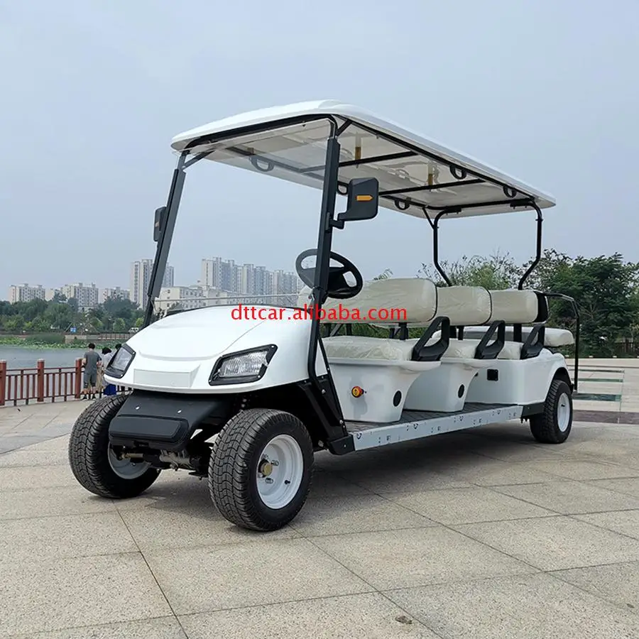 Cheap Luxury 8 Seater Low Speed Vehicle 4 Wheel Drive Push Electric Street Legal Golf Cart For Sale