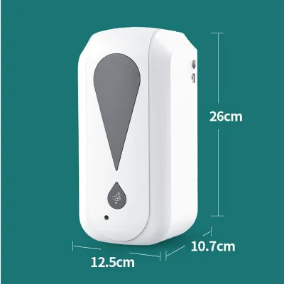 Induction Sensor Wall Mounted Touchless Soap Liquid 1200ml Hand Sanitizer Distributor Dispenser for School Hotel Hospital