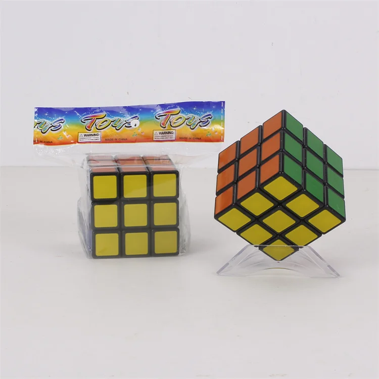 Custom Logo 3x3 Magic Cube Speed Up Puzzle Toy 3d Plastic Magic Puzzle Cube For Kids