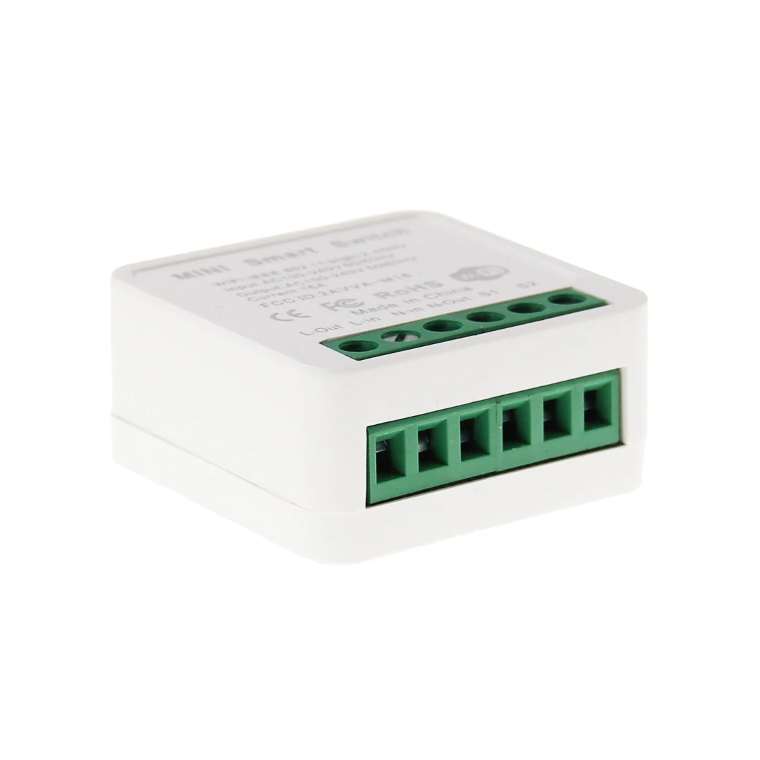 tuya 16a 10a mini wifi smart light switch module diy breaker 2 way voice control home light controller secured 2.4