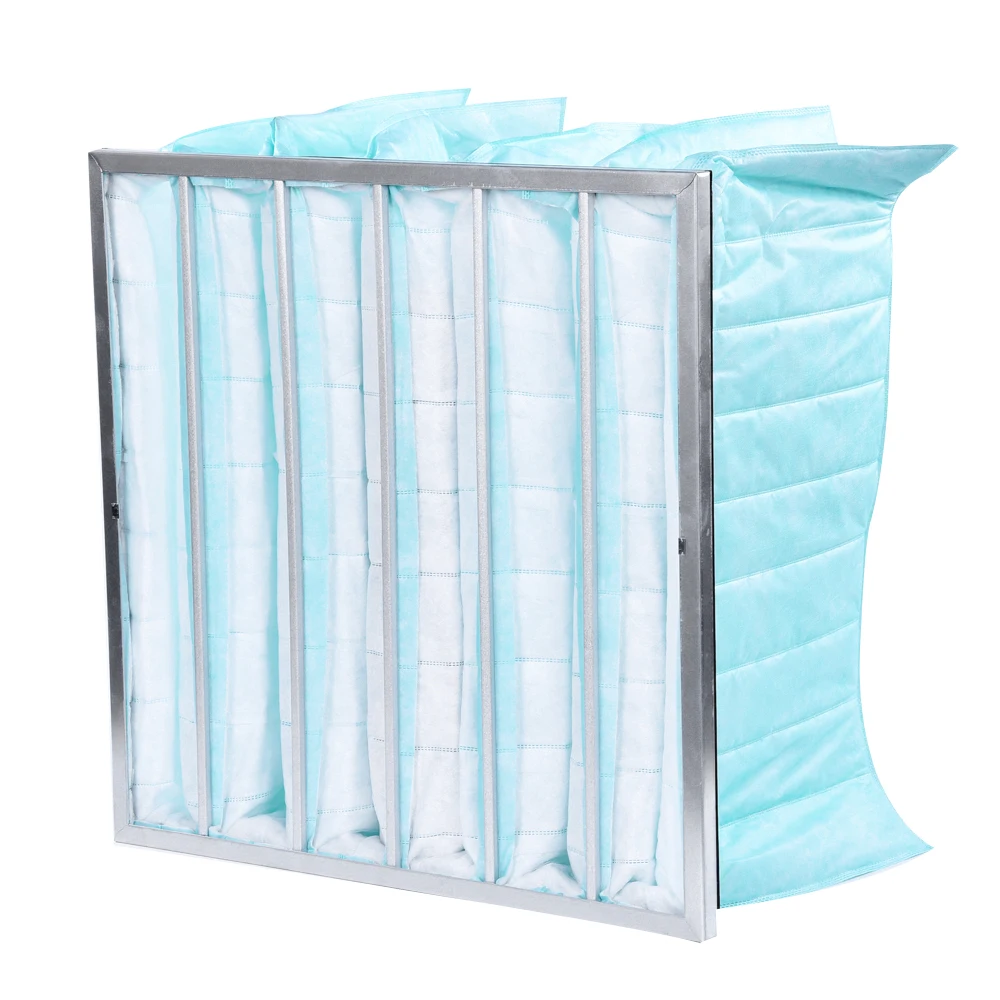 Industrial Ventilation Systems Removes Dust AHU Medium Efficiency Nonwoven Pocket Air Filter F8