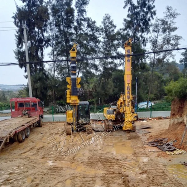 TYSIM, сверлильный станок глубины 12 м для нанесения основы на сваи, экскаватор KR40, Буровое приспособление, мини-буровая установка