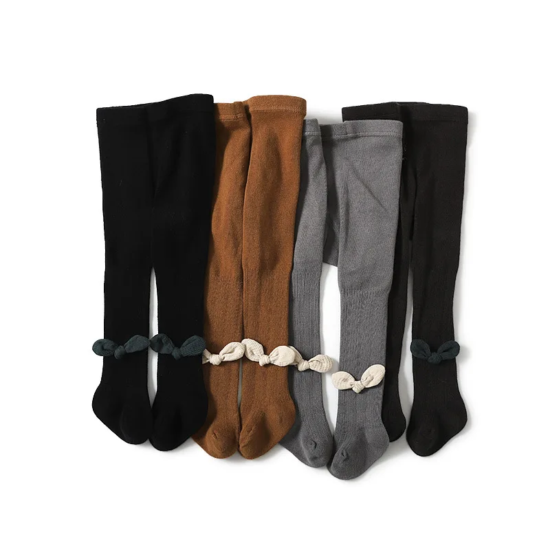 YS-B21097 Wholesale  kids tights Velvet Thicken Knitted Baby girls Pants Inner Fleeced baby Winter Leggings