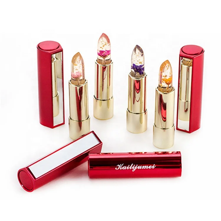 
Hot Selling Kailijumei flower glitter jelly lipstick With Authorization 