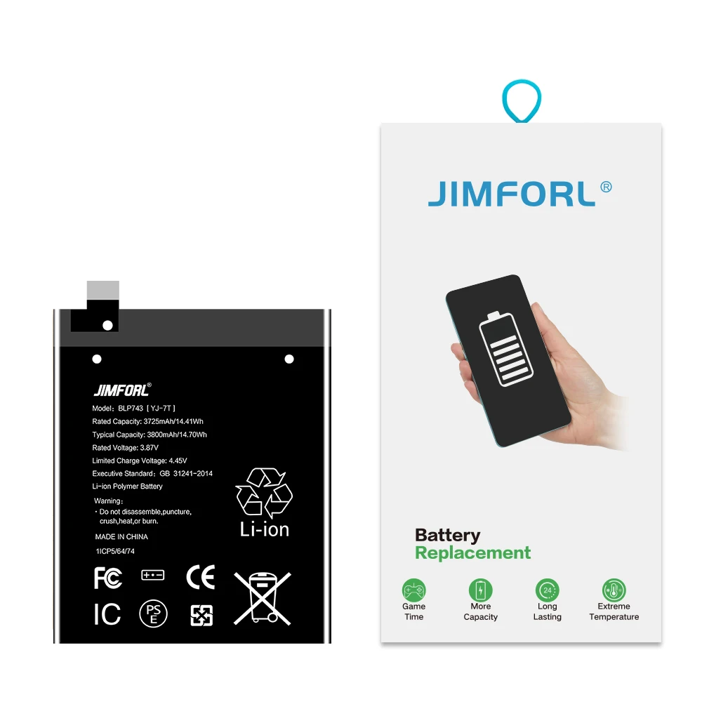 Original factory OnePlus 7T battery BLP743 replacement compatible mobile phone battery high quality 3725mah