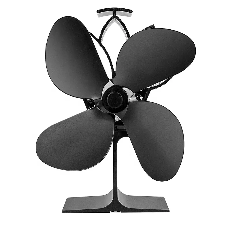 Household heat powered stove fan for living room for wood burner