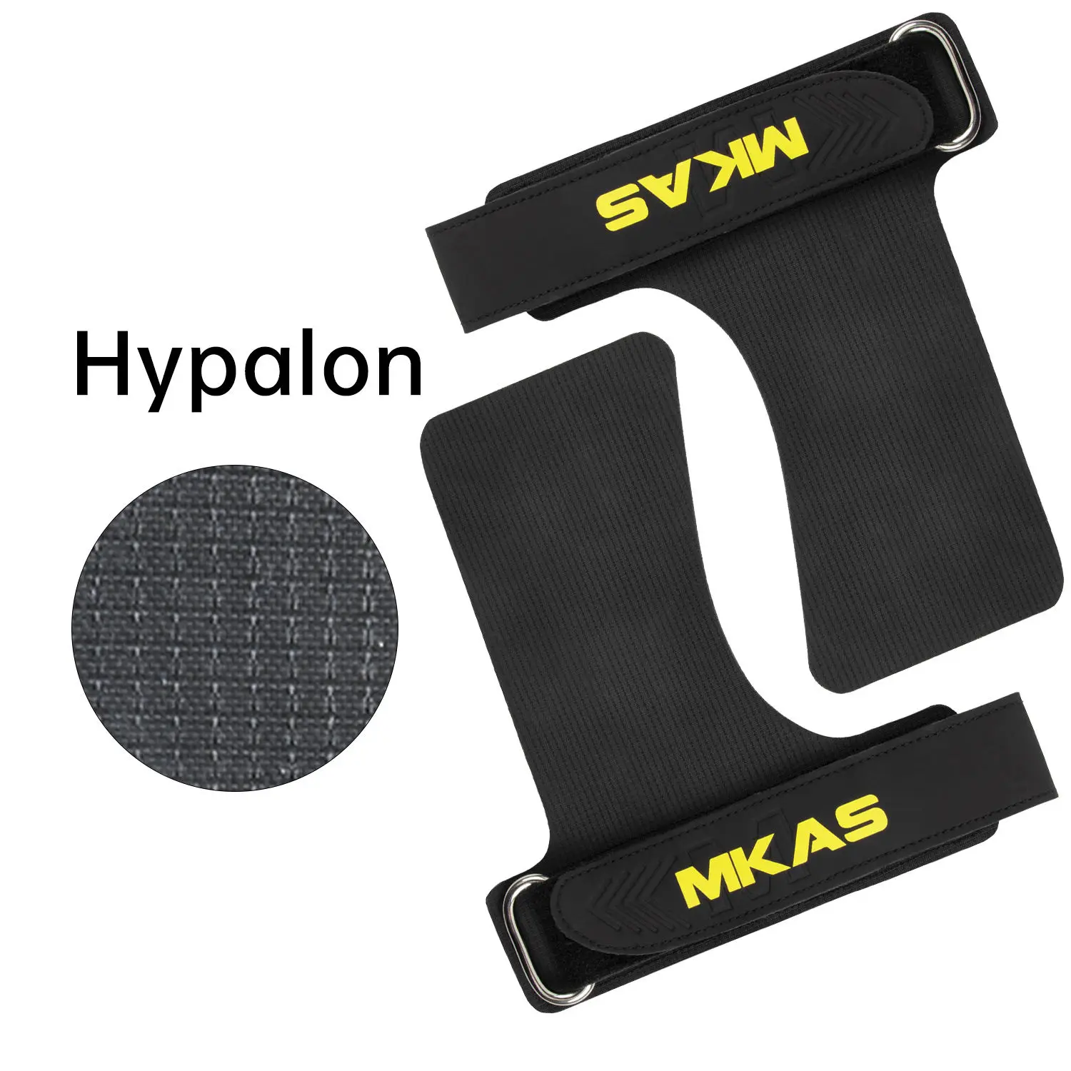 MKAS Professional Gym Equipment Fitness Hypalon Tartan Strength Training Cross Fit Palm Protection Cross Training Grips