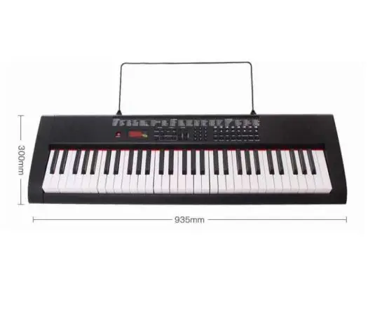 Electronic Keyboard---61key with LED light,three digital display