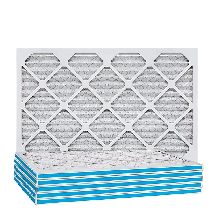Customized Amazon hot sale 16x25x1 25x20x1 MERV8 11 Pleated HVAC AC Furnaces Air Filter