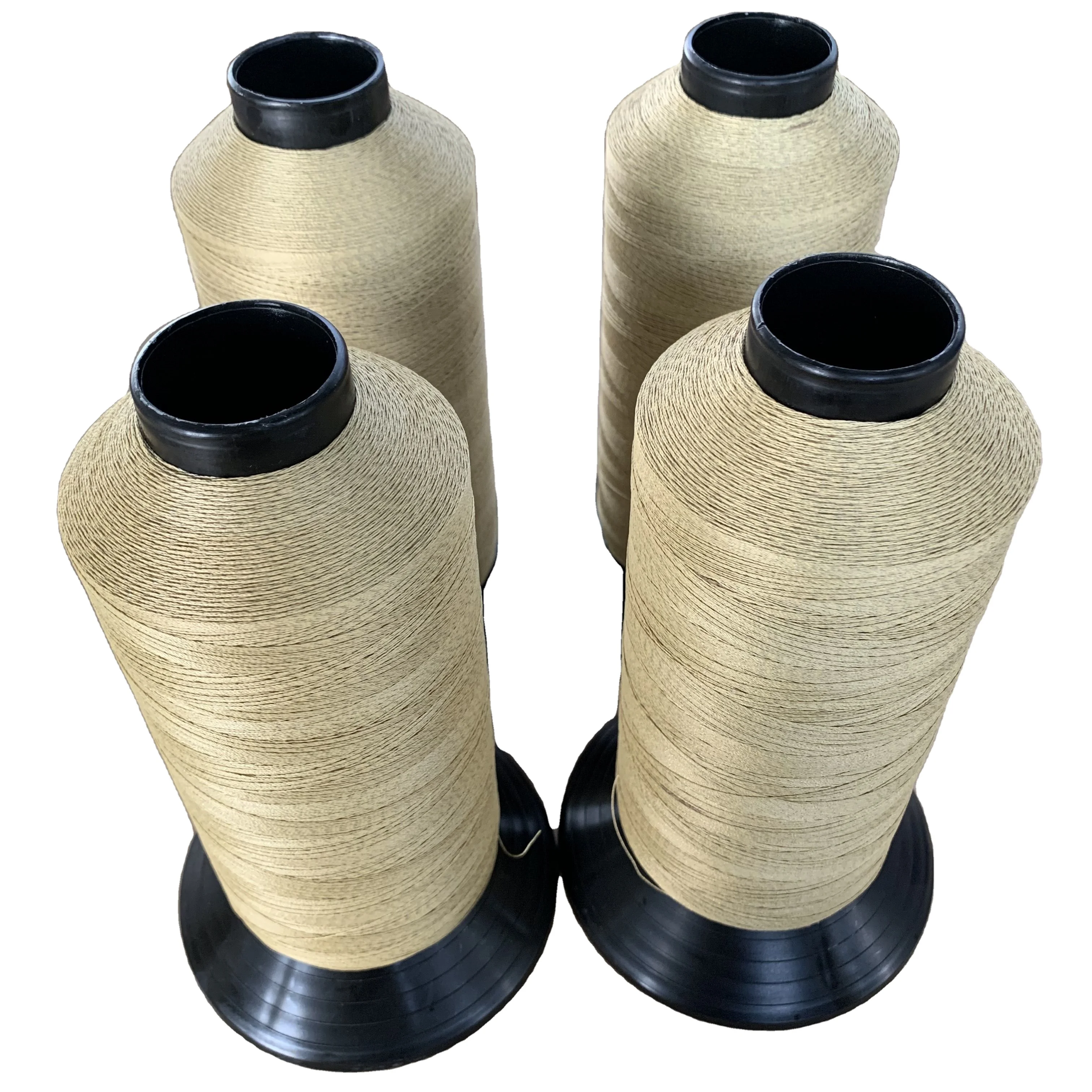 China supply high temperature resistance ptfe coating fiberglass sewing thread