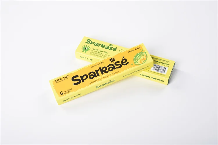 Hot Selling Empty Cigarette Paper With Paper Filter Lemon Flavour Packaging For Cigarettes Rolling Paper