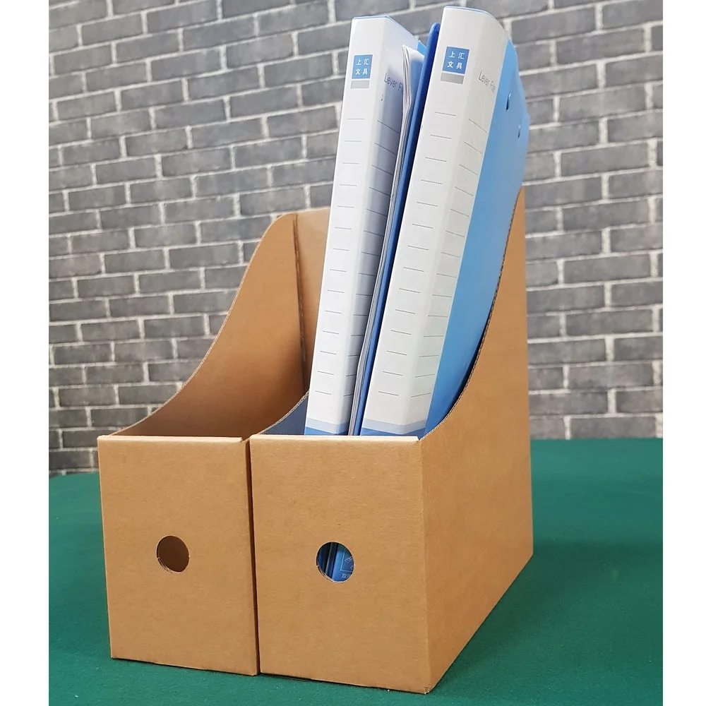 Simple Elegant Document File Folding Box With Stationary Storage Organizer Magazine Paper